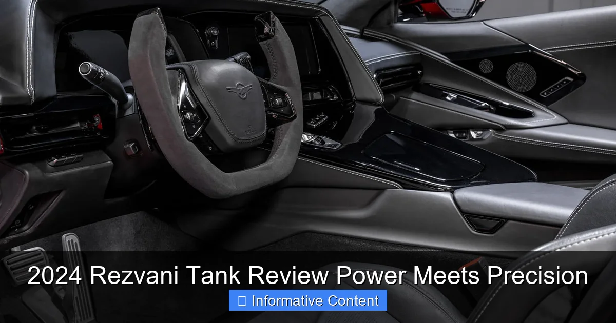 2024 Rezvani Tank Review Power Meets Precision