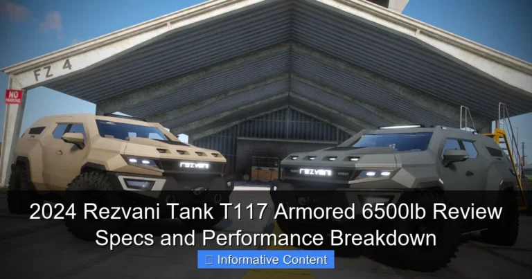2024 Rezvani Tank T117 Armored 6500lb Review Specs and Performance Breakdown