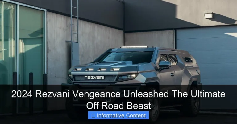 2024 Rezvani Vengeance Unleashed The Ultimate Off Road Beast