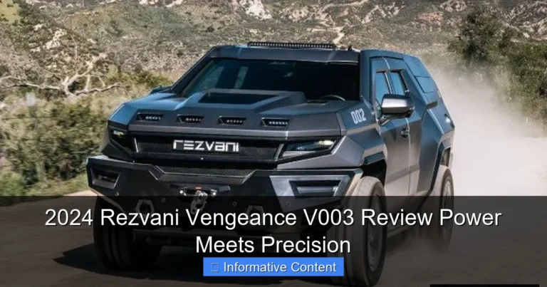 2024 Rezvani Vengeance V003 Review Power Meets Precision