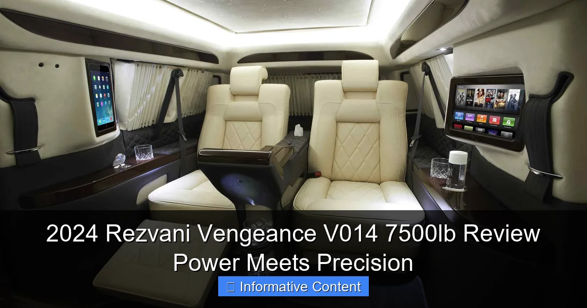 2024 Rezvani Vengeance V014 7500lb Review Power Meets Precision