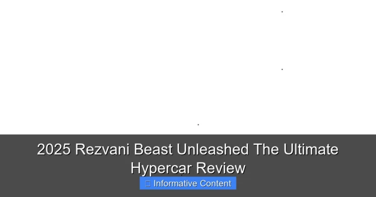 2025 Rezvani Beast Unleashed The Ultimate Hypercar Review