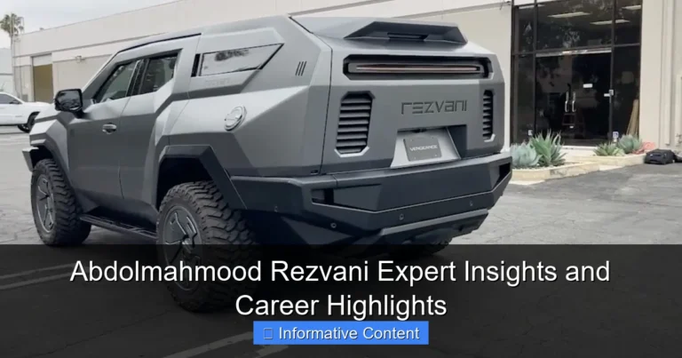 Abdolmahmood Rezvani Expert Insights and Career Highlights