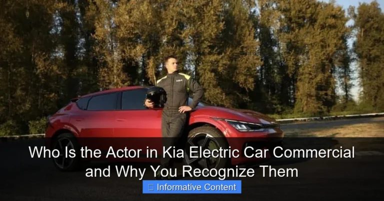 Who Is the Actor in Kia Electric Car Commercial and Why You Recognize Them
