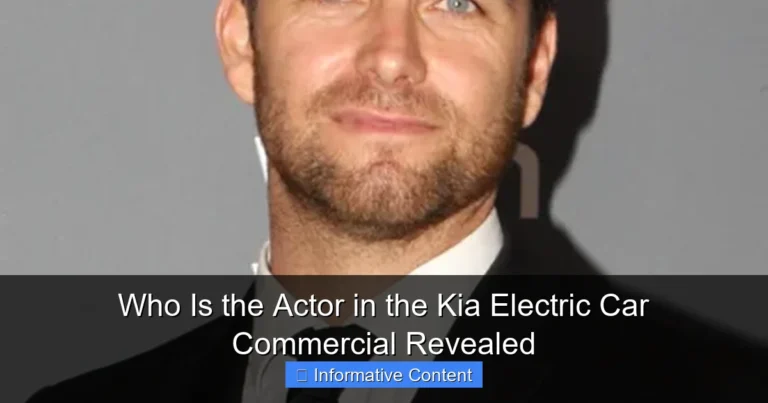Who Is the Actor in the Kia Electric Car Commercial Revealed