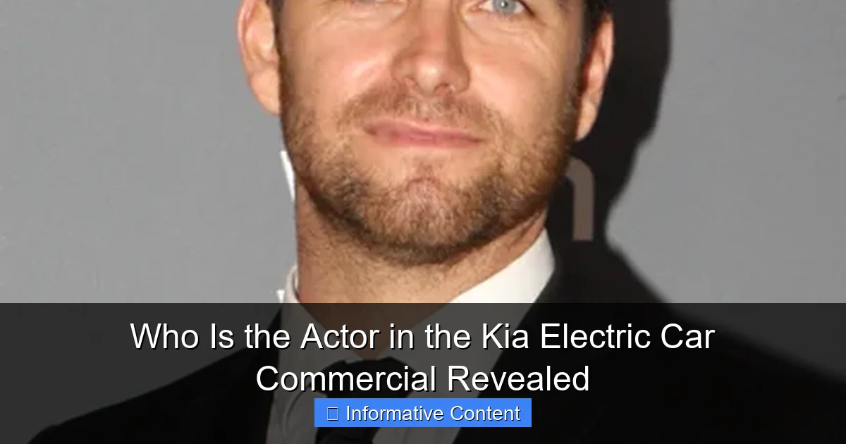 Who Is the Actor in the Kia Electric Car Commercial Revealed