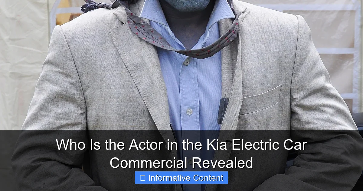 Who Is the Actor in the Kia Electric Car Commercial Revealed