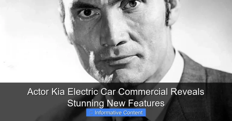 Actor Kia Electric Car Commercial Reveals Stunning New Features