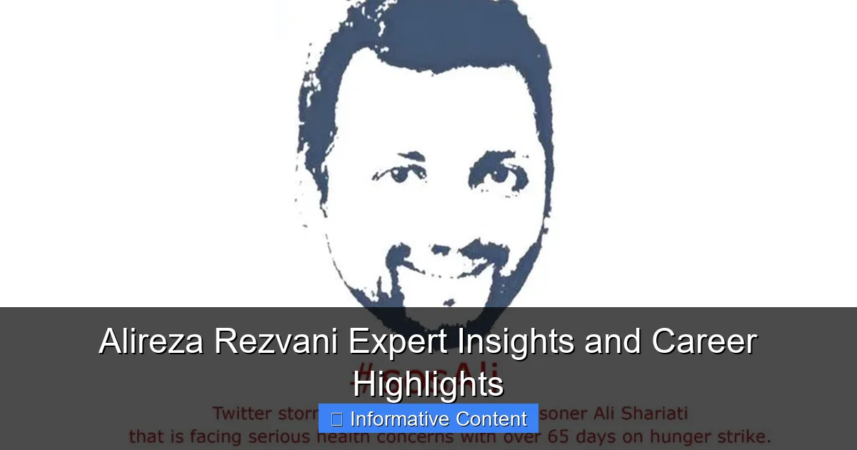 Alireza Rezvani Expert Insights and Career Highlights