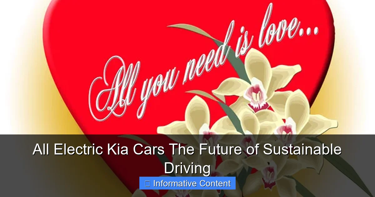 All Electric Kia Cars The Future of Sustainable Driving