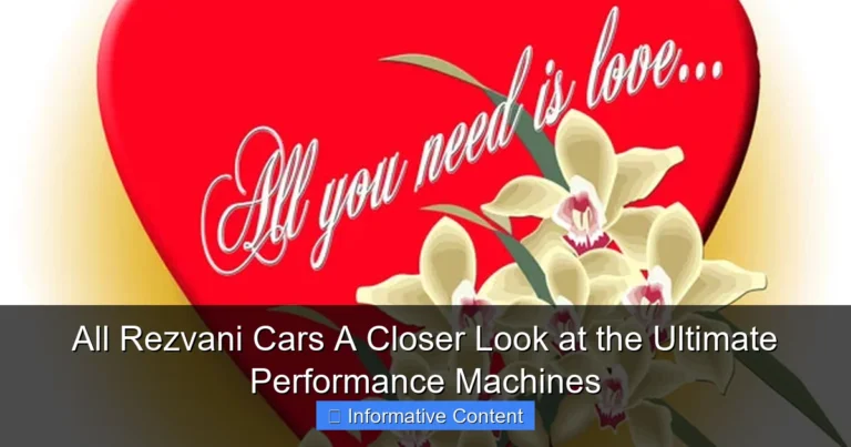 All Rezvani Cars A Closer Look at the Ultimate Performance Machines