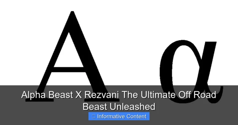 Alpha Beast X Rezvani The Ultimate Off Road Beast Unleashed