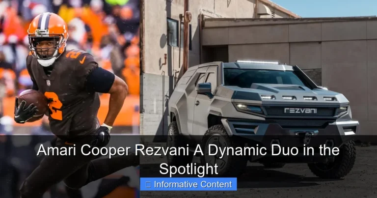 Amari Cooper Rezvani A Dynamic Duo in the Spotlight