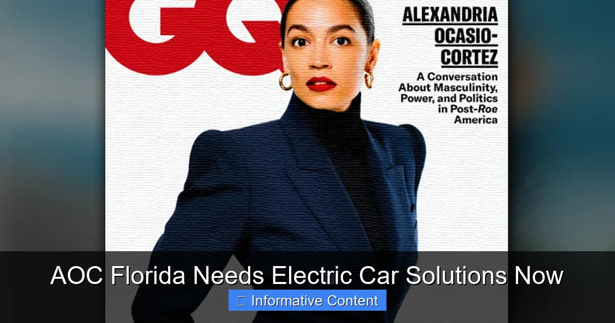 AOC Florida Needs Electric Car Solutions Now