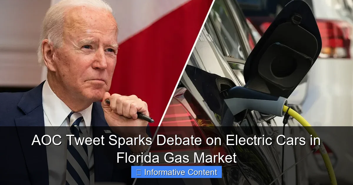 AOC Tweet Sparks Debate on Electric Cars in Florida Gas Market