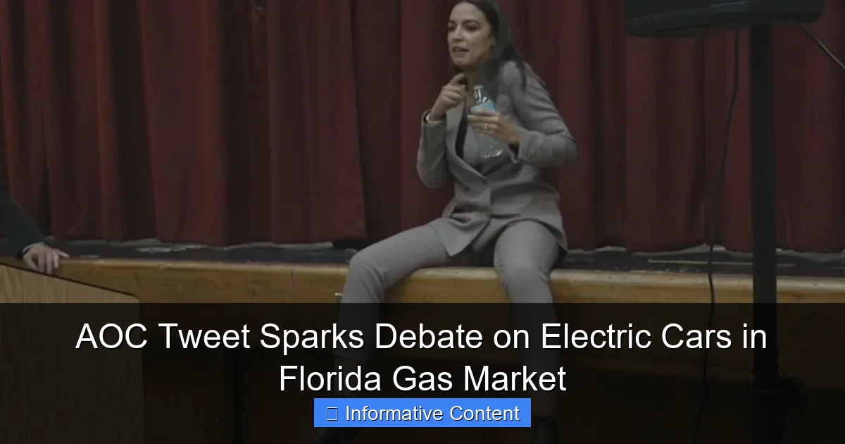 AOC Tweet Sparks Debate on Electric Cars in Florida Gas Market