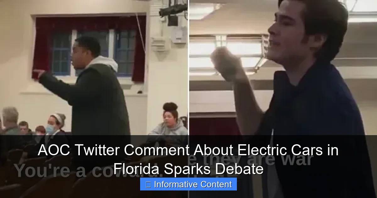 AOC Twitter Comment About Electric Cars in Florida Sparks Debate