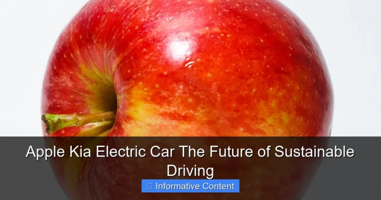 Apple Kia Electric Car The Future of Sustainable Driving