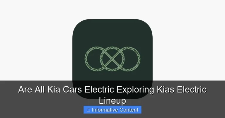 Are All Kia Cars Electric Exploring Kias Electric Lineup