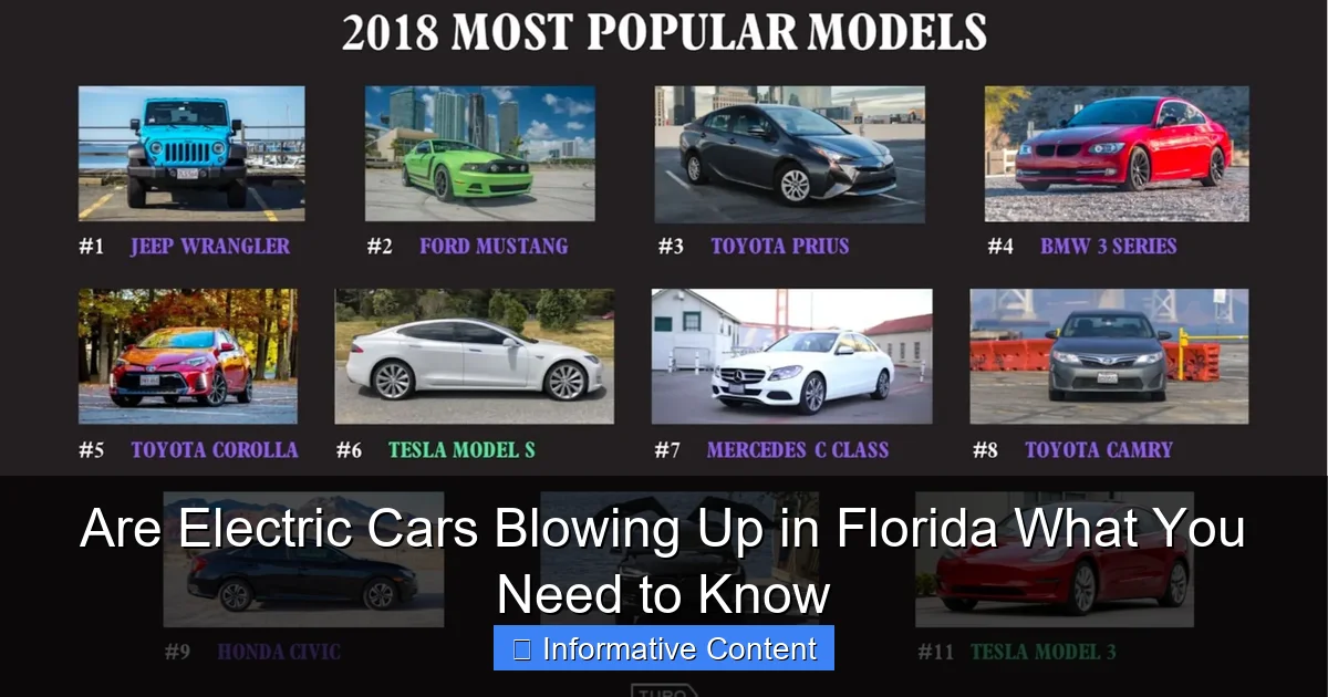 Are Electric Cars Blowing Up in Florida What You Need to Know