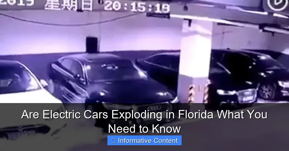 Are Electric Cars Exploding in Florida What You Need to Know