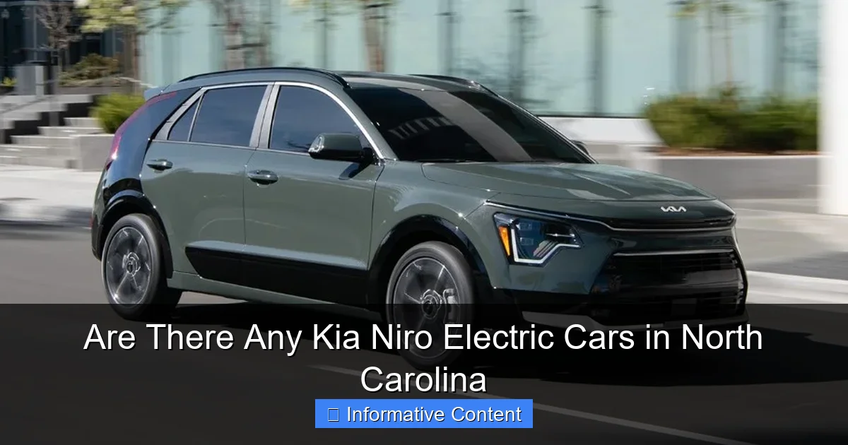 Are There Any Kia Niro Electric Cars in North Carolina