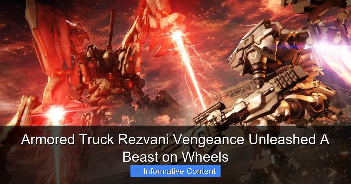Armored Truck Rezvani Vengeance Unleashed A Beast on Wheels