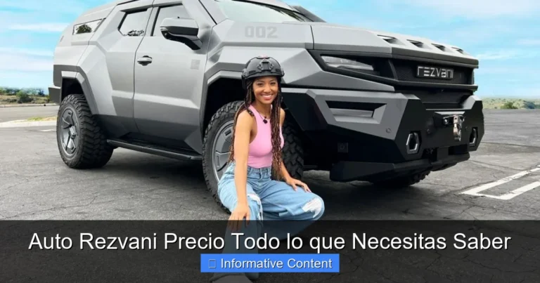 Auto Rezvani Precio Todo lo que Necesitas Saber