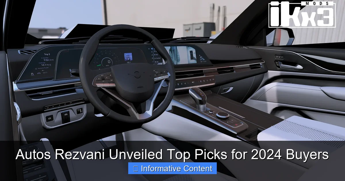 Autos Rezvani Unveiled Top Picks for 2024 Buyers