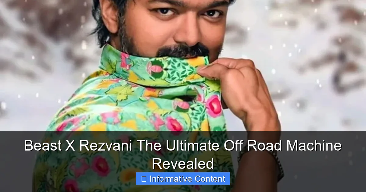 Beast X Rezvani The Ultimate Off Road Machine Revealed