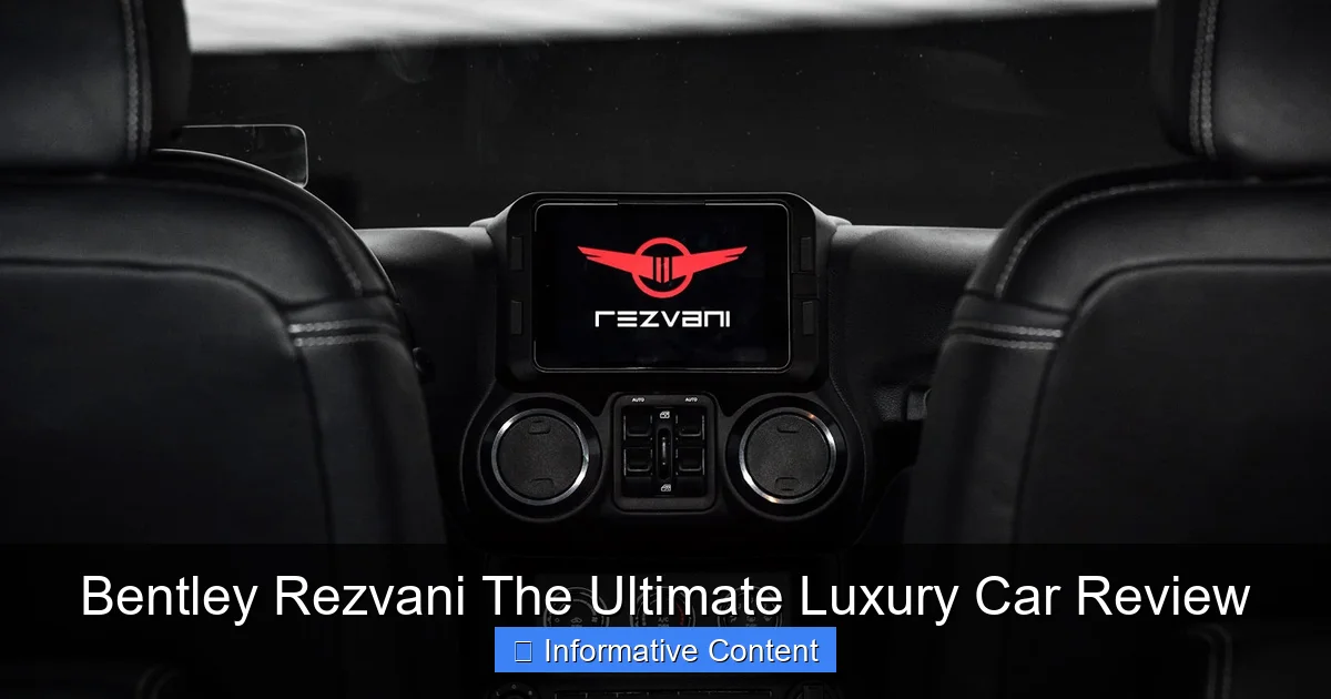 Bentley Rezvani The Ultimate Luxury Car Review