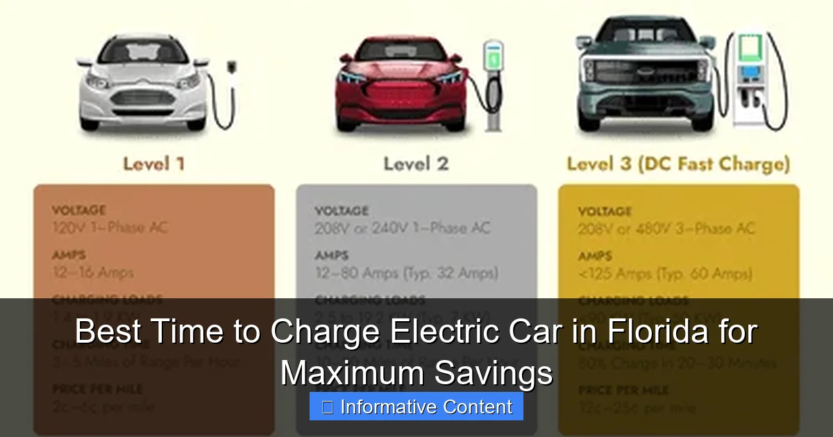 Best Time to Charge Electric Car in Florida for Maximum Savings