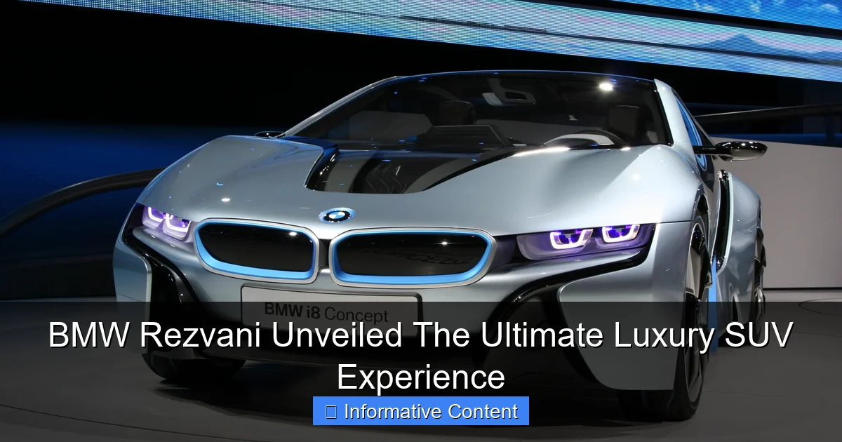BMW Rezvani Unveiled The Ultimate Luxury SUV Experience