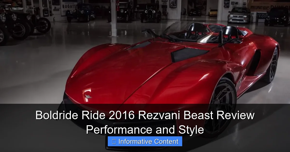 Boldride Ride 2016 Rezvani Beast Review Performance and Style
