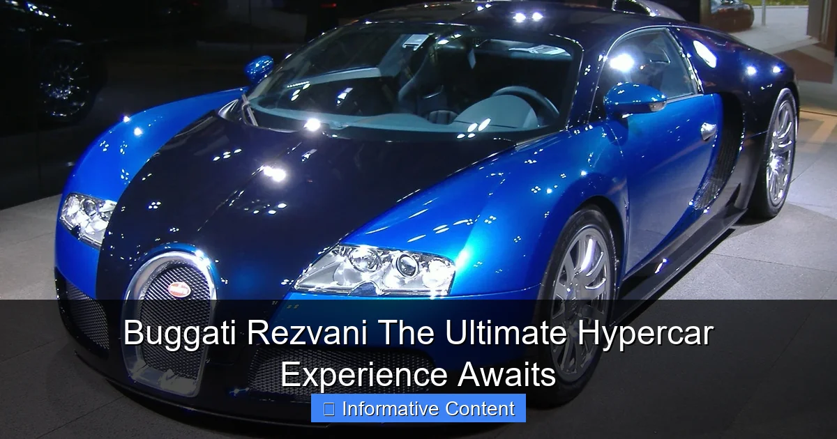 Buggati Rezvani The Ultimate Hypercar Experience Awaits