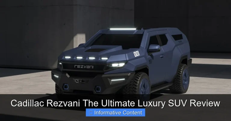 Cadillac Rezvani The Ultimate Luxury SUV Review