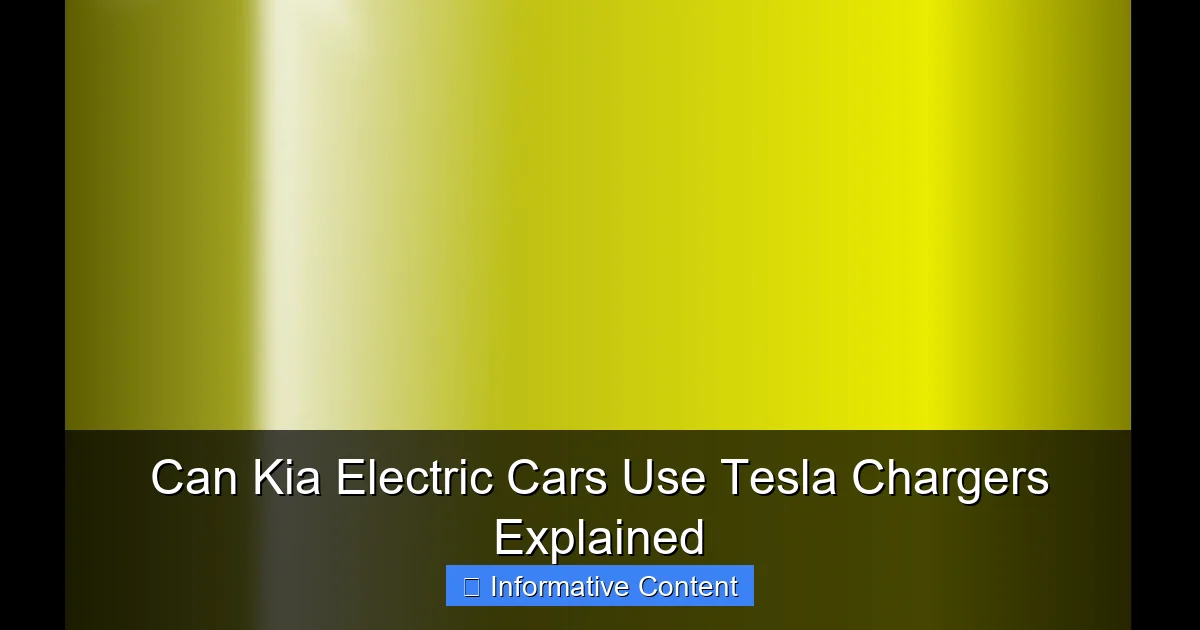 Can Kia Electric Cars Use Tesla Chargers Explained