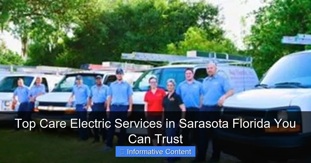 Top Care Electric Services in Sarasota Florida You Can Trust