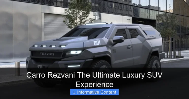 Carro Rezvani The Ultimate Luxury SUV Experience