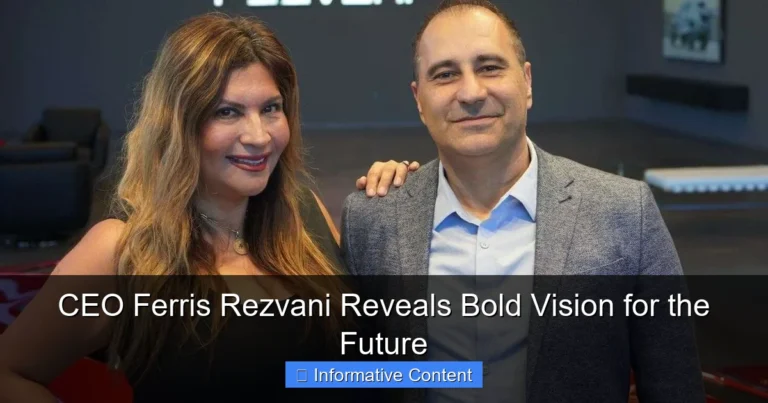 CEO Ferris Rezvani Reveals Bold Vision for the Future