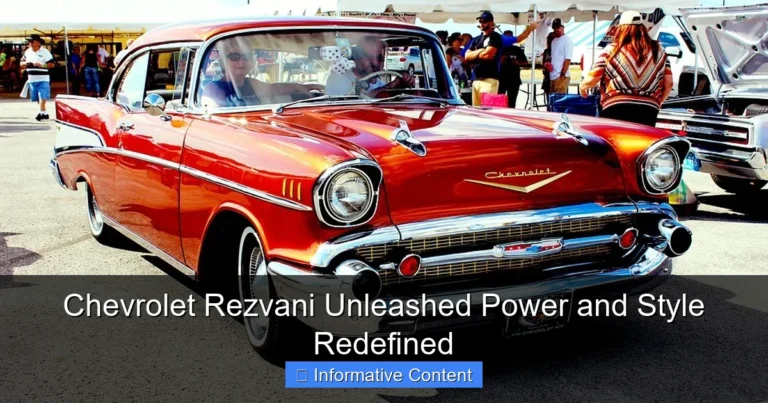 Chevrolet Rezvani Unleashed Power and Style Redefined