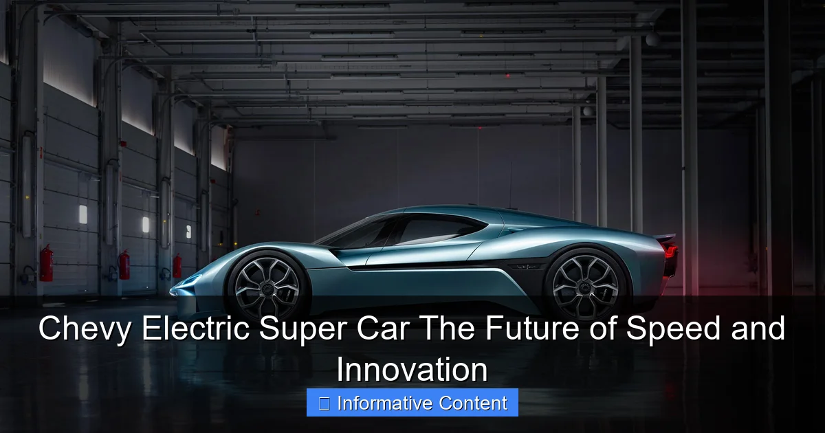 Chevy Electric Super Car The Future of Speed and Innovation
