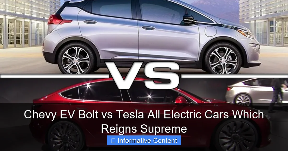 Chevy EV Bolt vs Tesla All Electric Cars Which Reigns Supreme