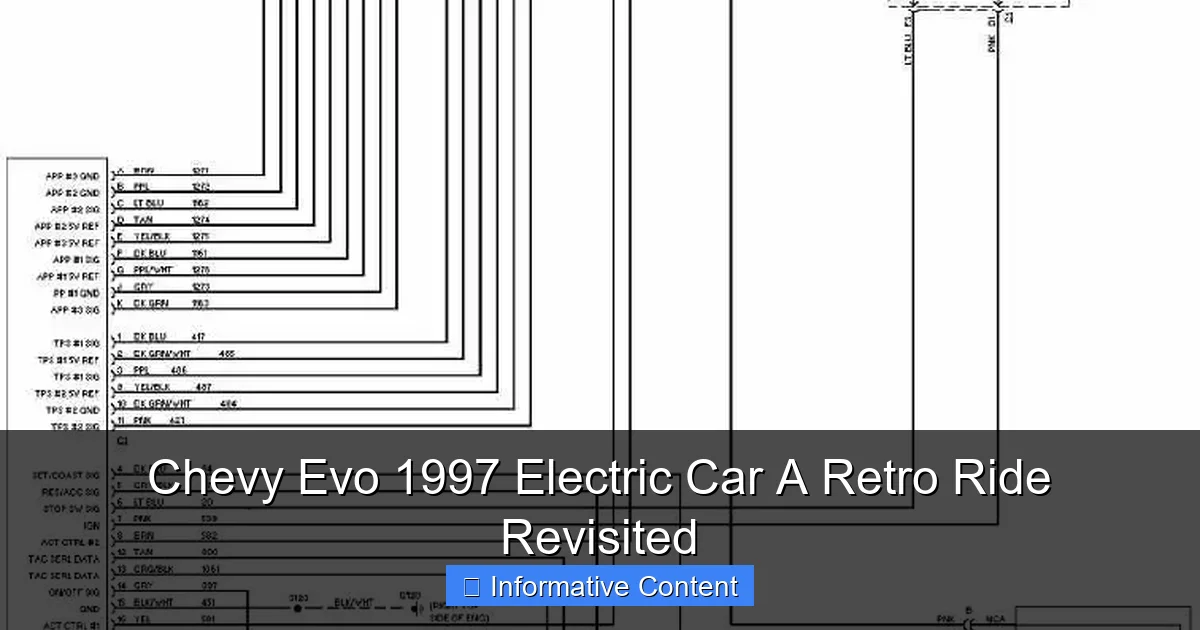 Chevy Evo 1997 Electric Car A Retro Ride Revisited