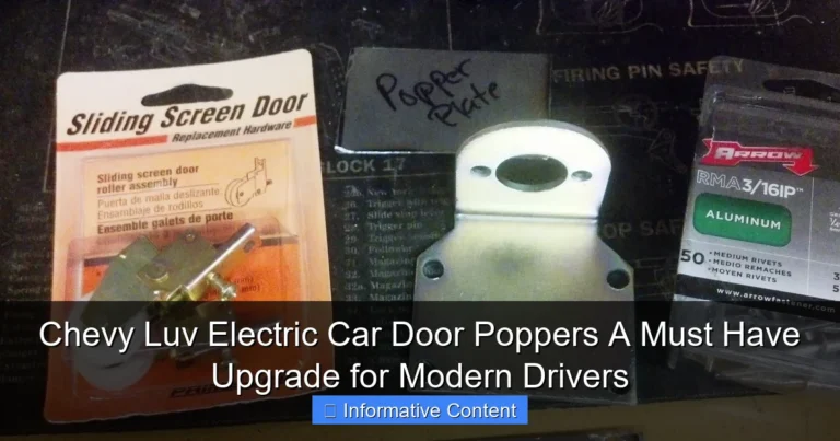 Chevy Luv Electric Car Door Poppers A Must Have Upgrade for Modern Drivers
