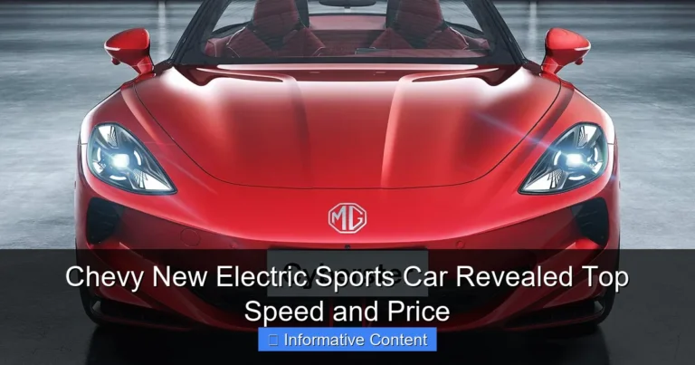 Chevy New Electric Sports Car Revealed Top Speed and Price