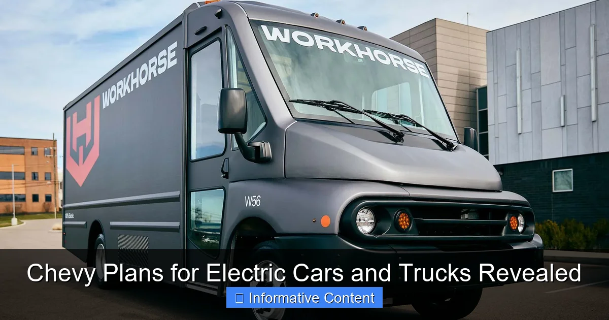 Chevy Plans for Electric Cars and Trucks Revealed