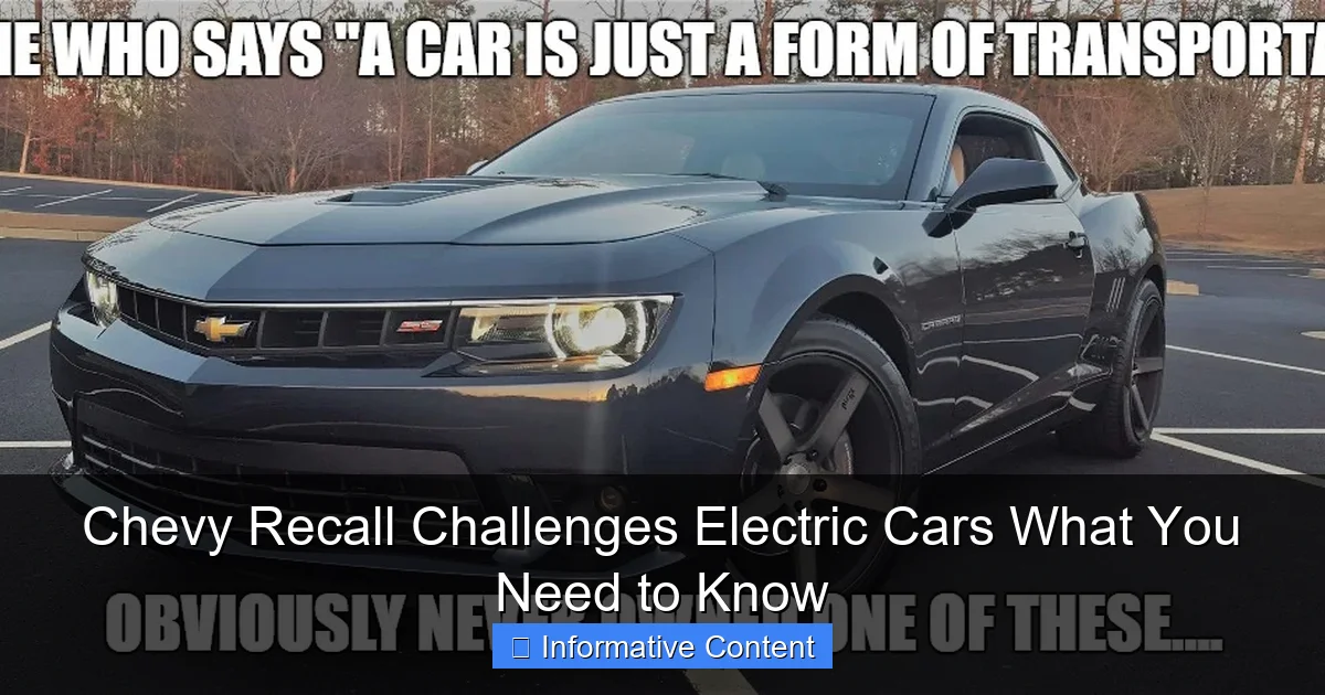 Chevy Recall Challenges Electric Cars What You Need to Know