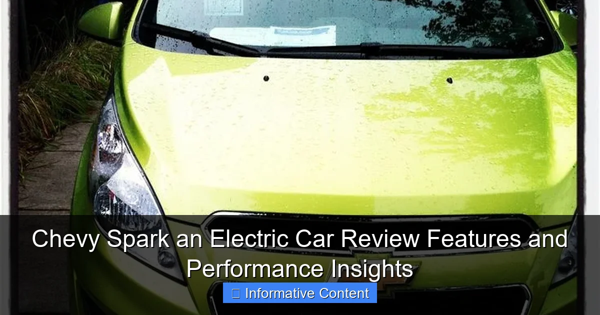 Chevy Spark an Electric Car Review Features and Performance Insights