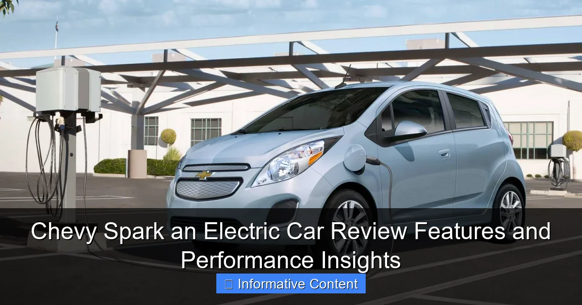 Chevy Spark an Electric Car Review Features and Performance Insights